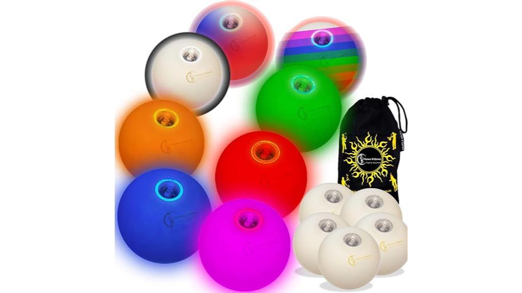 entertaining led juggling balls